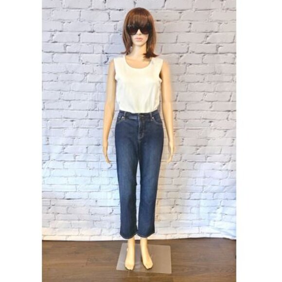 LAUREN RALPH LAUREN - Classic! Dark wash modern straight curvy jeans - Picture 6 of 12